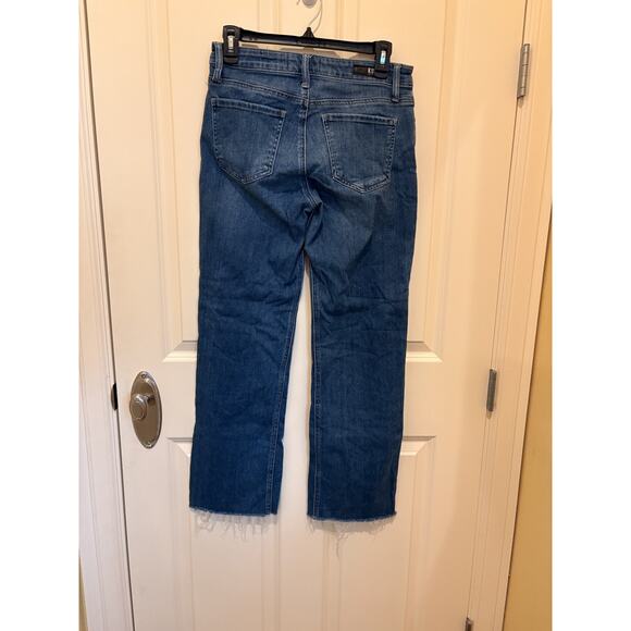 Kut From The Kloth Kelsey Fab AB Ankle Flare High Rise Jeans Womens 4 Blue Denim - Picture 6 of 6